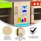 Flash Furniture Bright Beginnings Commercial Wooden Children's Kitchen Refrigerator w/ Integrated Storage MK-ME03508-GG - alternate 3